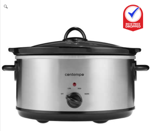 Price Dropped! Contempo 5.5L Slow Cooker – XJ-13220C0 $ 20.00 (Was $22)