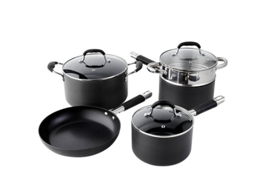 SMITH & NOBEL 5Pc Elite Hard Anodised Cookset NOW: $79.95 (WAS: $199.95)