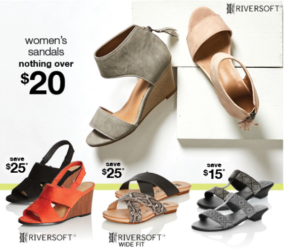 Women’s Sandals now $20