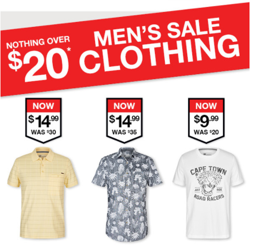 Nothing over $20 sale Men’s clothing