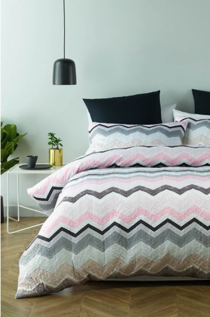 PHASE 2 Podbury Quilted Quilt Cover Set Qb NOW: $59.95 (WAS: $179.95)