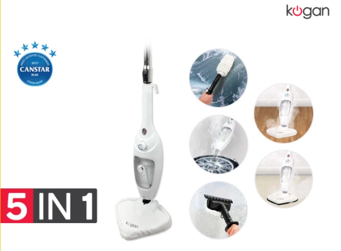 Kogan 5-in-1 Steam Mop $49 + FREE SHIPPING (Was $119)