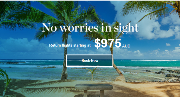 Fares from $975 AUD Return | Here’s your getaway inspiration From Sydney to Oahu, HI $975 AUD*