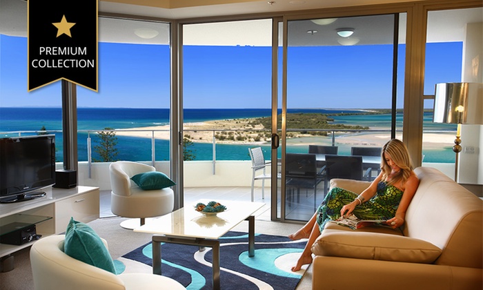 Sunshine Coast, Caloundra: 3- or 5-Night Apartment Stay for Two or Four People with Champagne at Monaco Caloundra