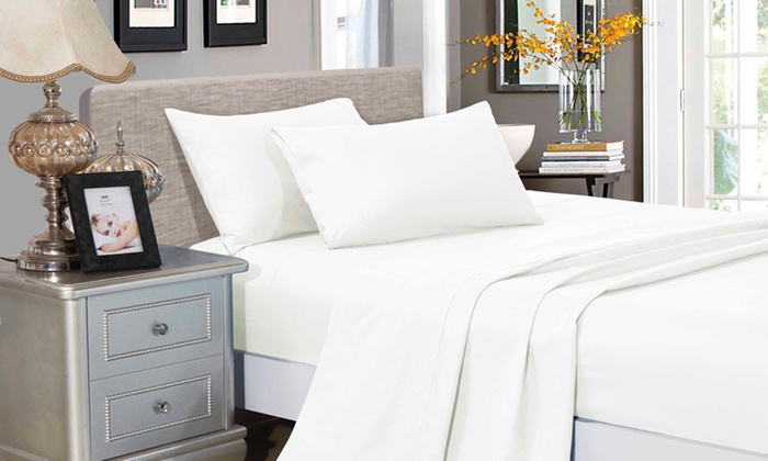 1000TC Ultra Soft Microfibre 4-Pc Sheet Set: King Single ($29), Double ($34), Queen ($39), King ($44), Super King ($59)