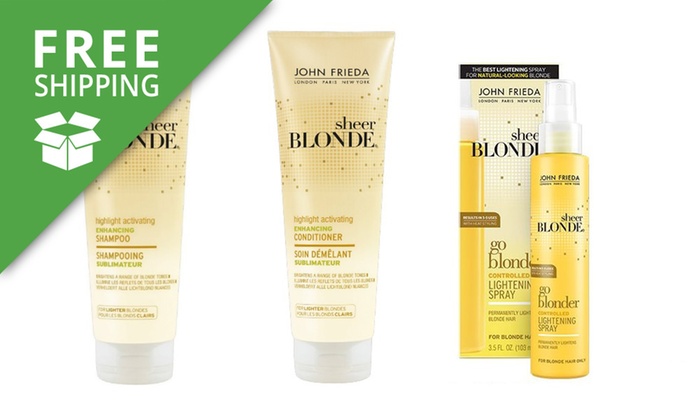 Free Delivery: $19.95 for a Three-Pack of John Frieda Hair Products (Don’t pay $44.93)