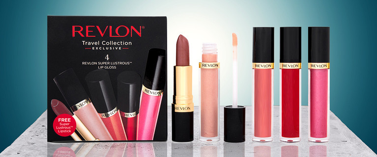 Revlon Super Lustrous Lip Gloss 4-Piece Set & Bonus Lipstick For Just $18