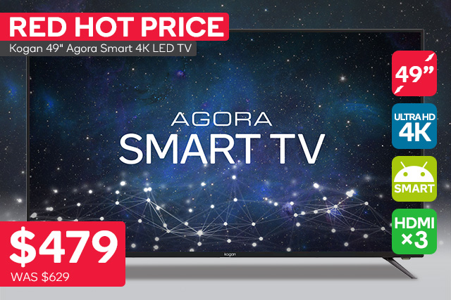 Kogan 49″ Agora Smart 4K LED TV (Series 8 KU8000) $479 + Delivery (Was $629)