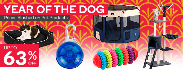 Prices Slashed on Pet Care for the Year of the Dog! UPTO 63% OFF