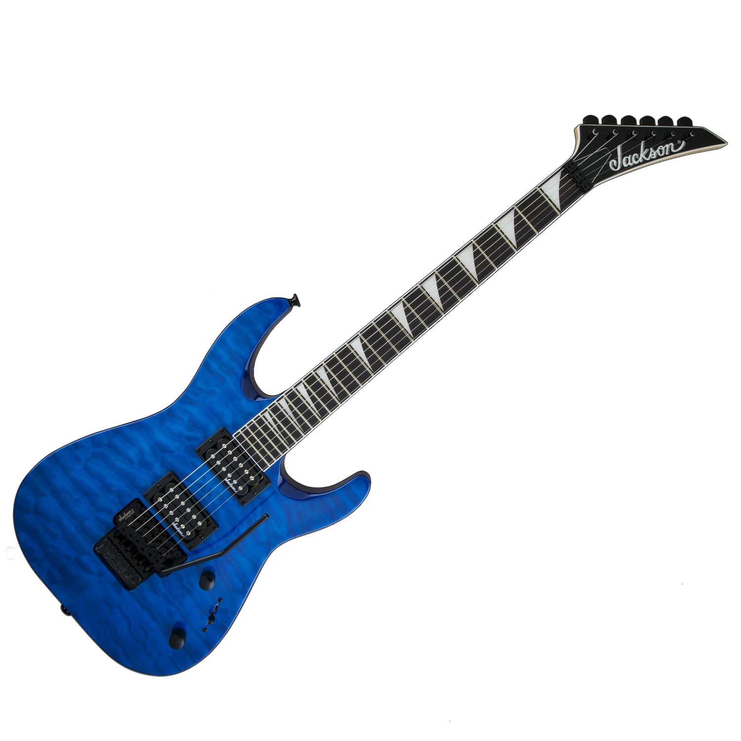Jackson Dinky JS32Q-DKA Electric Guitar Carved Quilted Arch Top Transparent Blue $598.00