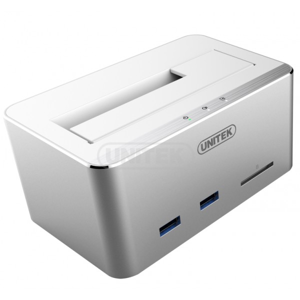 UNITEK (Y-1092) 2.5″/3.5″ SATA III to USB3.0 Docking Station with 2 x USB3.0 SD Card Reader $45.00