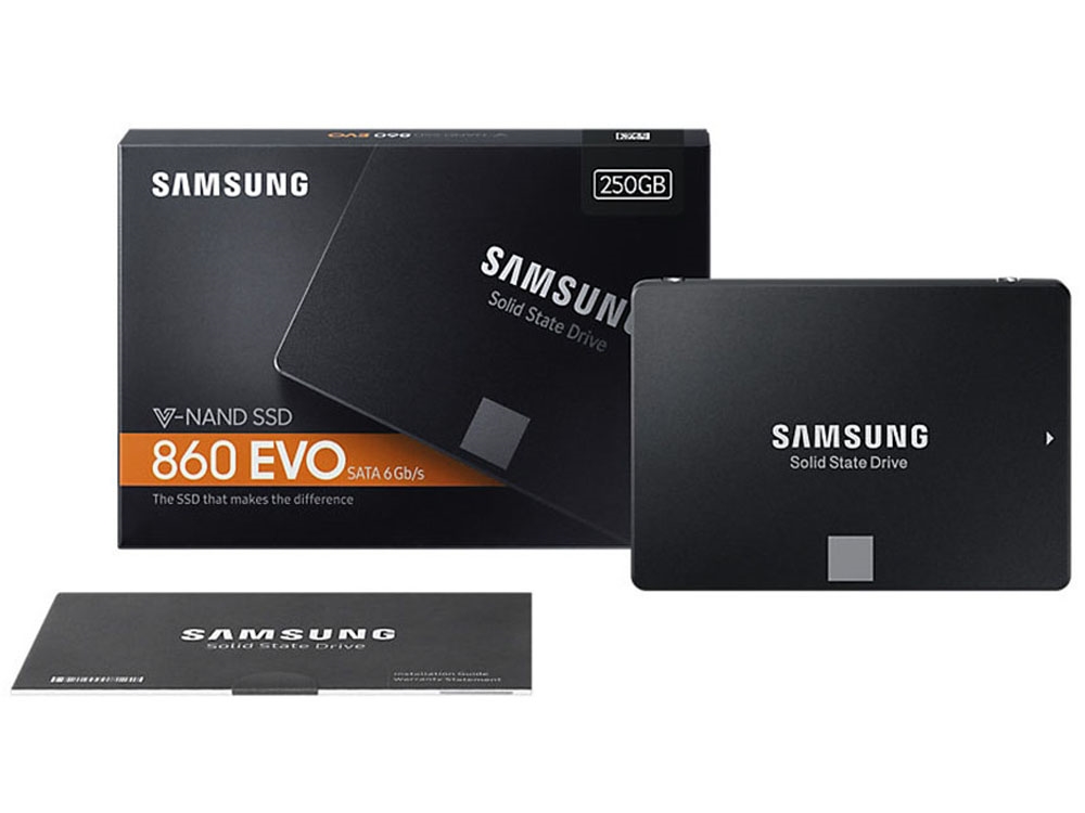 Samsung 860 EVO 250GB 2.5″ SATA III SSD – MZ-76E250BW $134
