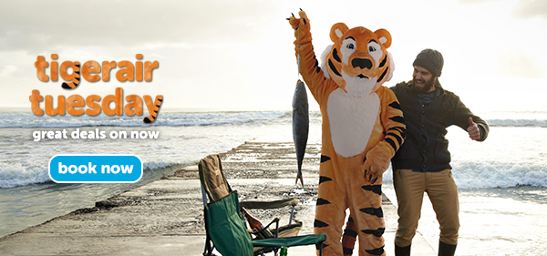 Tigerair Tuesday is on now! melbourne > adelaide from 65.95*