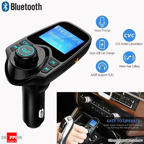 Wireless Bluetooth LCD Audio MP3 Player FM Transmitter Handsfree Car Kit Supported TF Card Black Colour $14.95 (Was: $23.95)