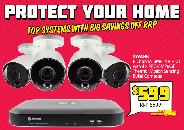 Swann Security Systems from $299