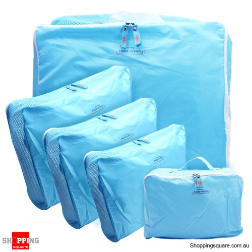 5x Traveller’s Luggage Organizer Bag Blue Colour $5.00 (Was: $12.95)