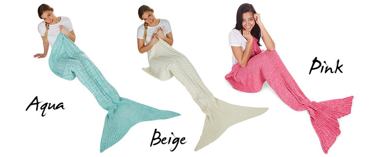 Mermaid Tail Blanket – Perfect for Sleepovers and Movie Nights! Only $19