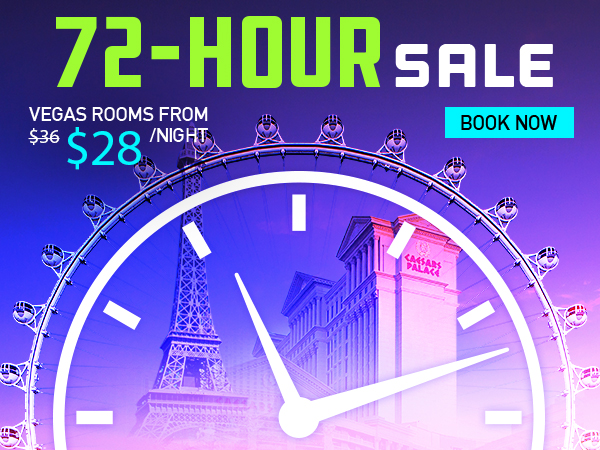 SAVE UP TO 30% OFF LAS VEGAS HOTEL RATES FROM $28/NIGHT