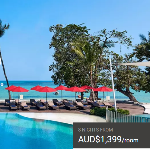 Beachfront Koh Samui Escape 8 NIGHTS FROM AUD$1,399 /room (VALUED UP TO $3,777)