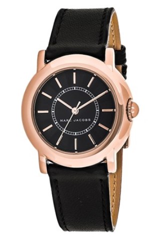 Marc Jacobs Black Dial Leather Strap Watch $229.00 (rrp $429.00)