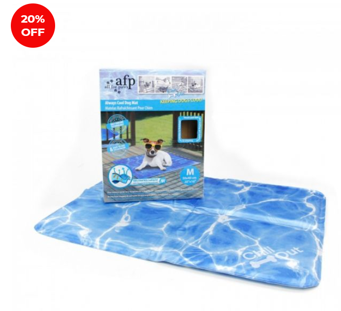 Take an EXTRA 10% off our Top 10! All For Paws Chill Out Always Cool Dog Cooling Mat Medium 50cm $31.99 (don’t pay $39.99)