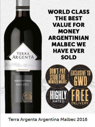 Fɾee Delivery On EVERY SINGLE WINE. |  Terra Argenta Argentina Malbec 2016 $9.99 ea (Don’t Pay Price$23.99 ea)