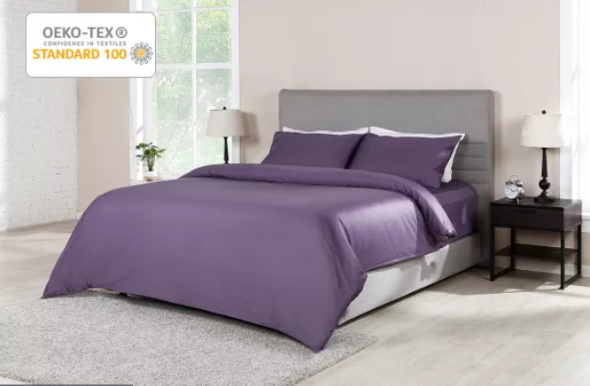 Ovela 1000TC 100% Egyptian Cotton Quilt Cover Set (Single, Lilac) $49 + FREE SHIPPING (Was $79)