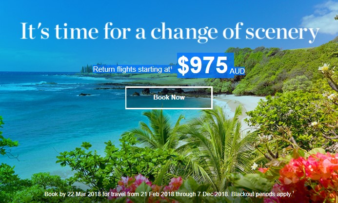 ? Say aloha to a Hawaii holiday |  Return flights starting at $975  AUD