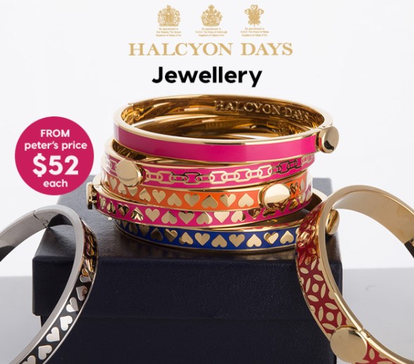 65% off RRP – Halcyon Days Jewellery. From Peter’s Price $52