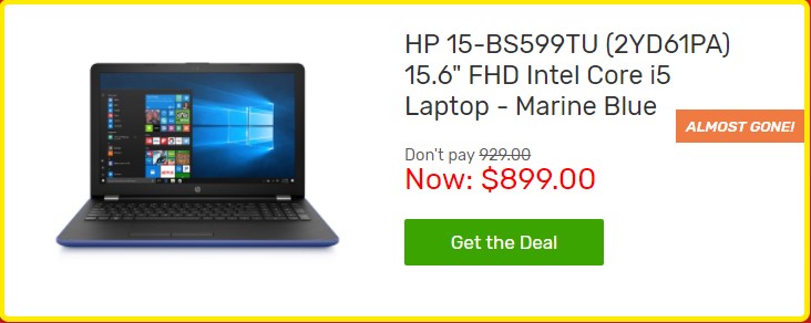 LAST CALL: Labour Day Sale Ends Soon | HP 15-BS599TU (2YD61PA) 15.6″ FHD Intel Core i5 Laptop – Marine Blue $899