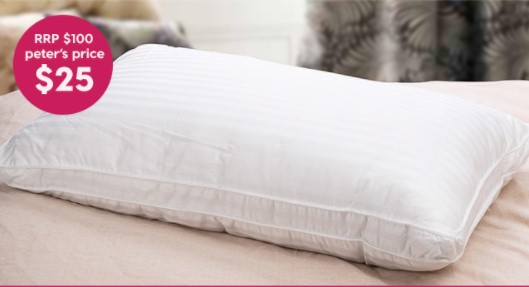 75% off RRP – Private Collection Hotel Grande Pillow. Peter’s Price $25