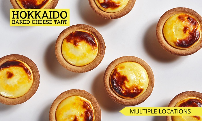 One Flavoured or Original ($3) or 6 Original Tarts ($19) at Hokkaido Baked Cheese Tart, 6 Locations (Up to $23.40 Value)