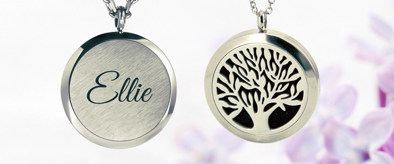 Personalised Aromatherapy Essential Oil Diffuser Necklace with Locket and Chain – Just $9 for One or $17 for Two (Valued Up To $58.78)