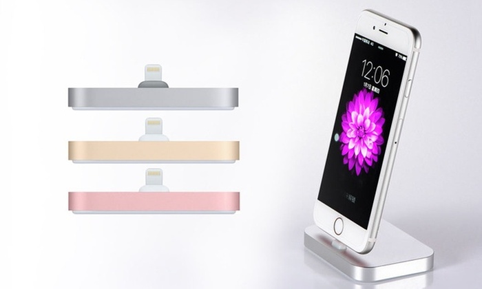 Aluminium Charging Dock for iPhone with Braided Cable: One ($12) or Two ($19)