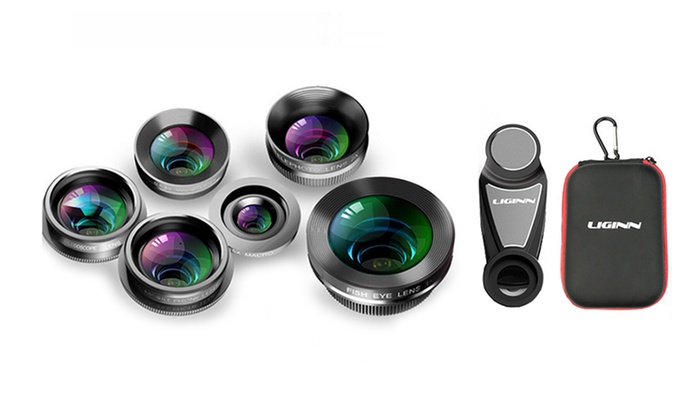 Six-in-One iPhone Camera Lens Kit: One ($22) or Two ($42)