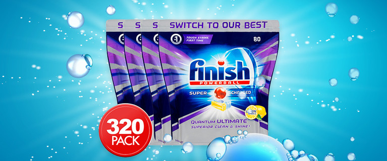 320 Pack of Finish Quantum Ultimate! Only $88