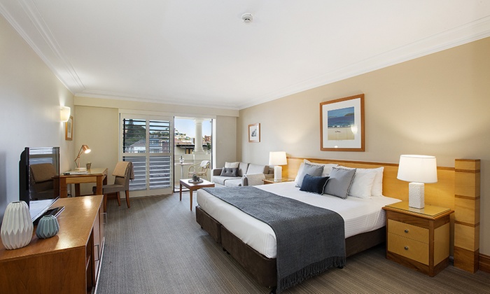 Coogee: 1 or 2 Nights for Two People with Breakfast, Wine and Late Check-Out at Coogee Bay Boutique Hotel FROM $169