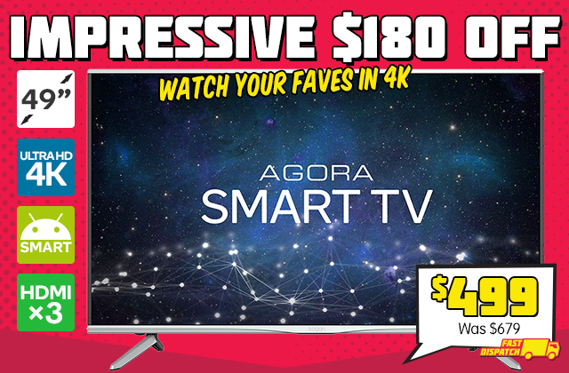 Price ALERT – 49″ 4K Smart TV Under $500!