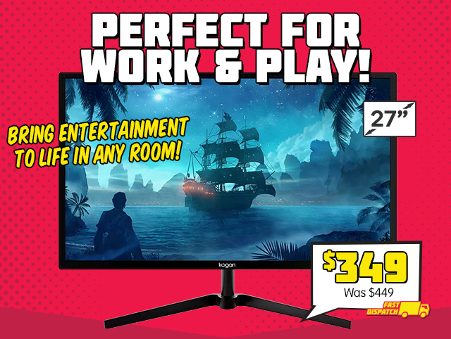 Gaming Galore – Monitors from $199 | Keyboard 48% OFF | Kogan 27″ QHD LED Monitor