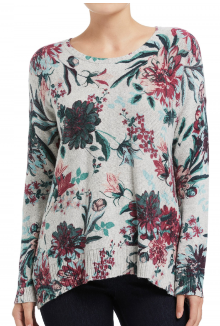 Floral Print Knit Pullover $109.95