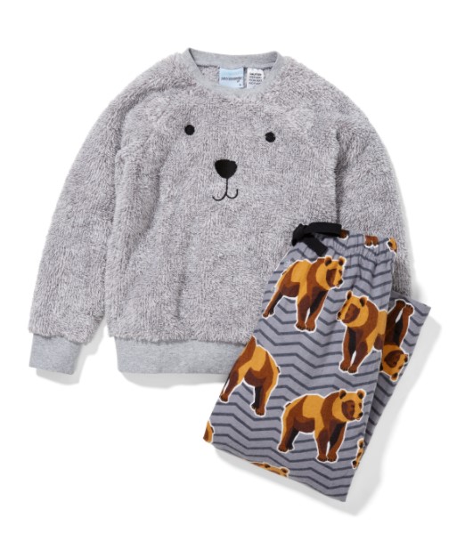 Jnr Boys Bear Face Pj Set $47.96 AUD (rrp $59.95)