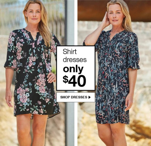 Shirt Dresses Only $40