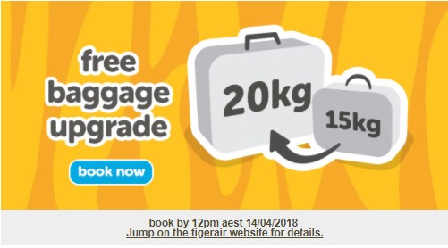 We’ve put on some weight – free baggage upgrade | melbourne > cairns from 129.95*