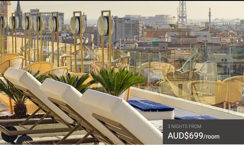 Deluxe Boutique Hotel in the Heart of Barcelona | 3 NIGHTS FROM AUD$699 /room