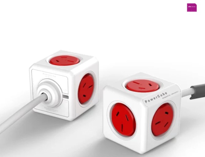 Allocacoc PowerCube 1.5m with 5 Power Outlets – Red (5300/AUEXPCRED) $20 + Delivery (RRP $24.95)