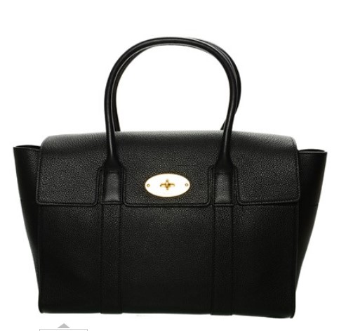 Mulberry Small Classic Grain Leather Bayswater Handbag Black $1299.00 (rrp $1889.00)