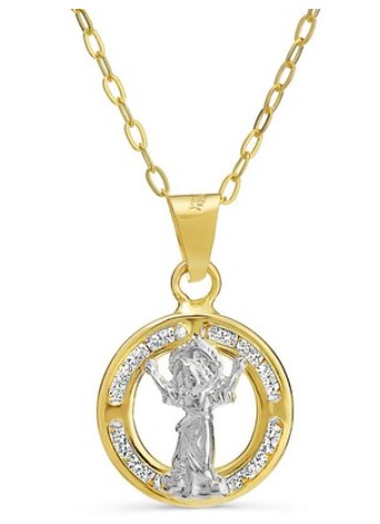 14K Gold Jewellery Box 10K Solid Gold Religious Pendant Necklace $75.00 (rrp $172.00)