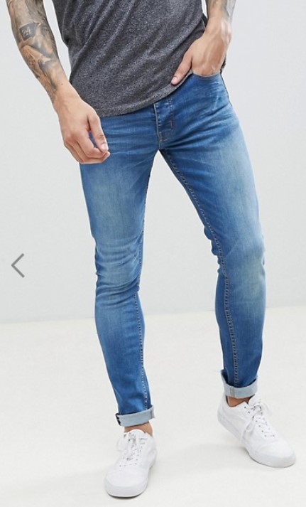 Threadbare Super Skinny Fit Jeans in Mid Blue $48.00 (RRP $83.00)