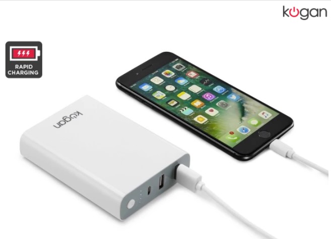 Kogan Lightweight 10400mAh Power Bank Portable Charger $19 + FREE SHIPPING