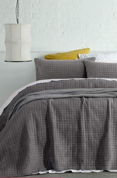 ACCESSORIZE Darcy Washed Microfibre Coverlet Set QB/KB NOW: $99.95 (WAS: $199.95)